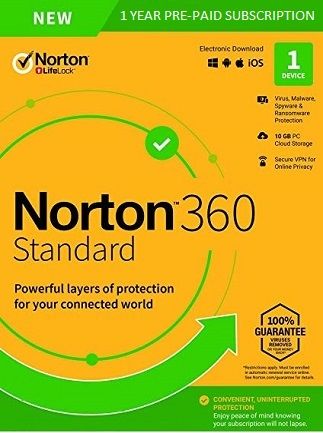 Norton 360 Standard Non-Subscription - (1 Device, 1 Year) - Symantec Key EUROPE - Screenshot 2