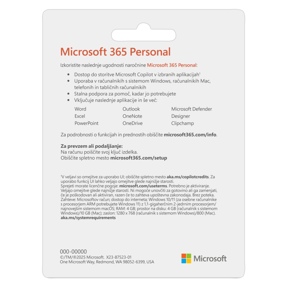 Microsoft 365 Personal 1 Year - Microsoft Key - SLOVENIA & OTHER - Screenshot 2