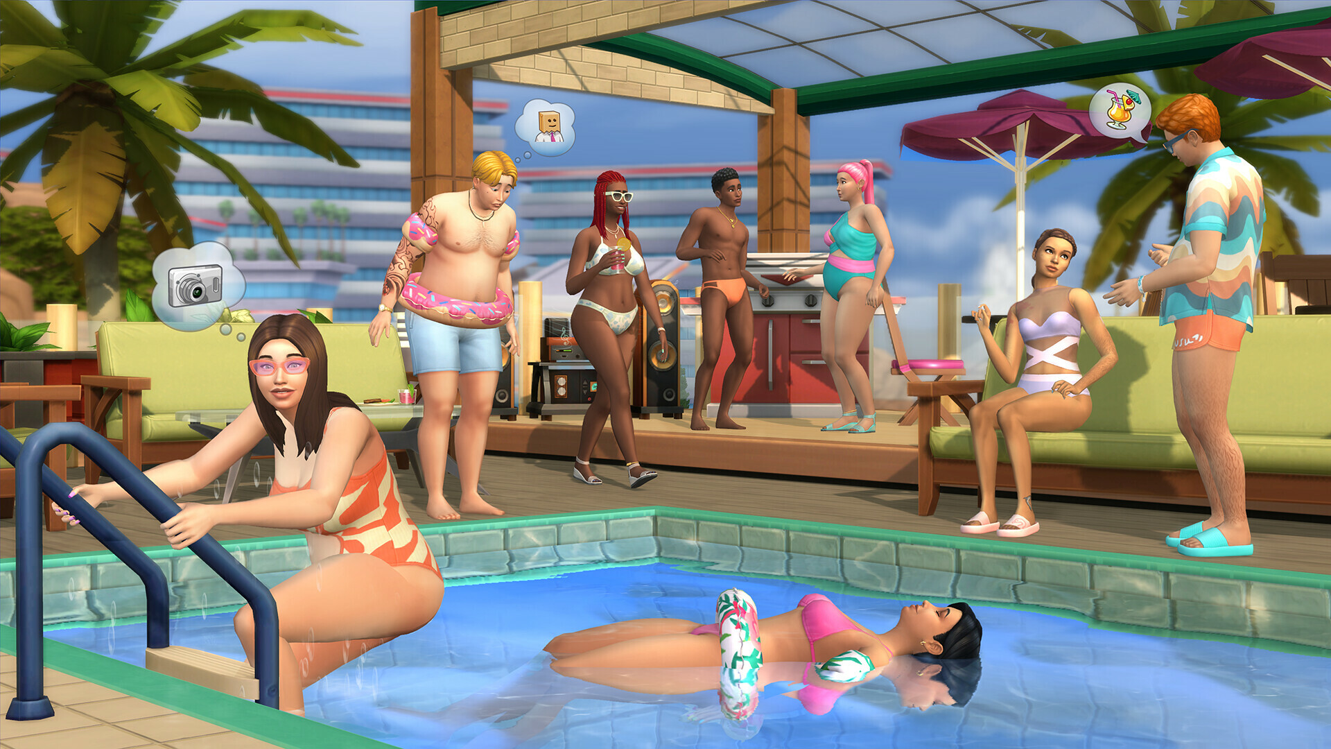 The Sims 4: Poolside Splash Kit (PC) - EA App Key - GLOBAL - Screenshot 1