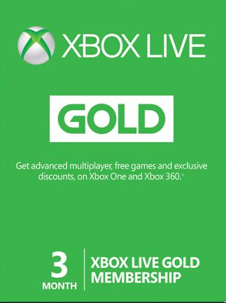 Xbox Live GOLD Subscription Card 3 Months - Key BRAZIL