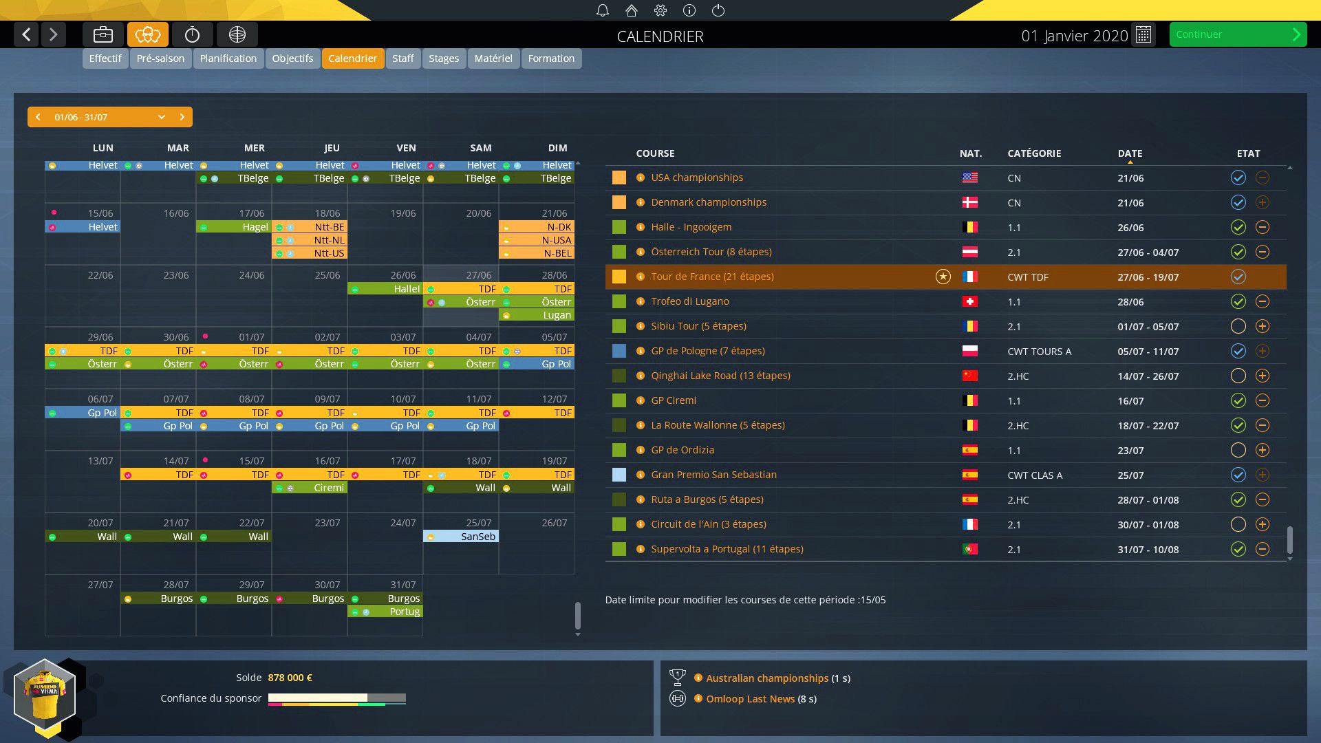 Pro Cycling Manager 2020 (PC) - Steam Key - GLOBAL - Screenshot 3