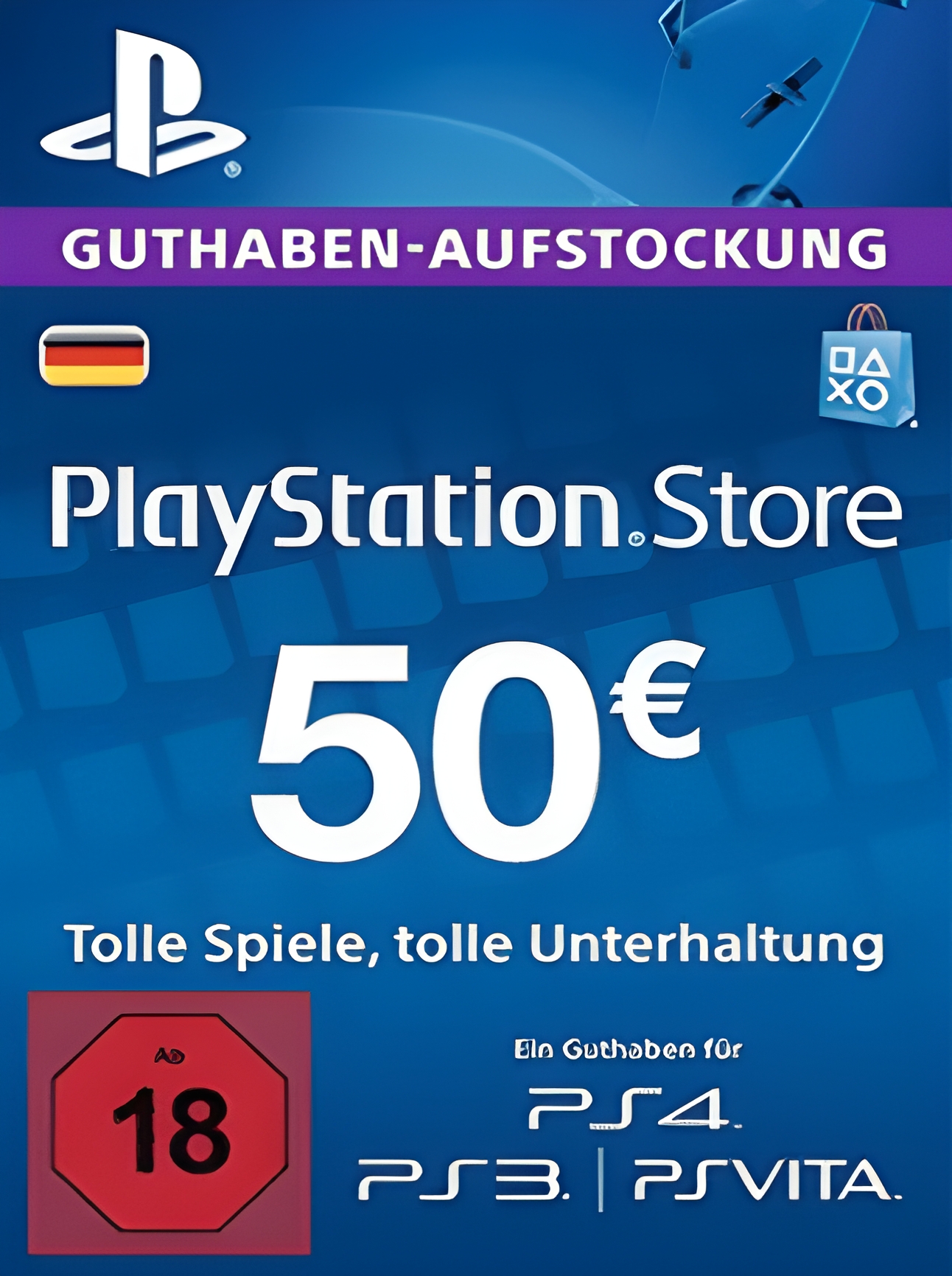 PlayStation Network Gift Card 50 EUR - PSN Germany
