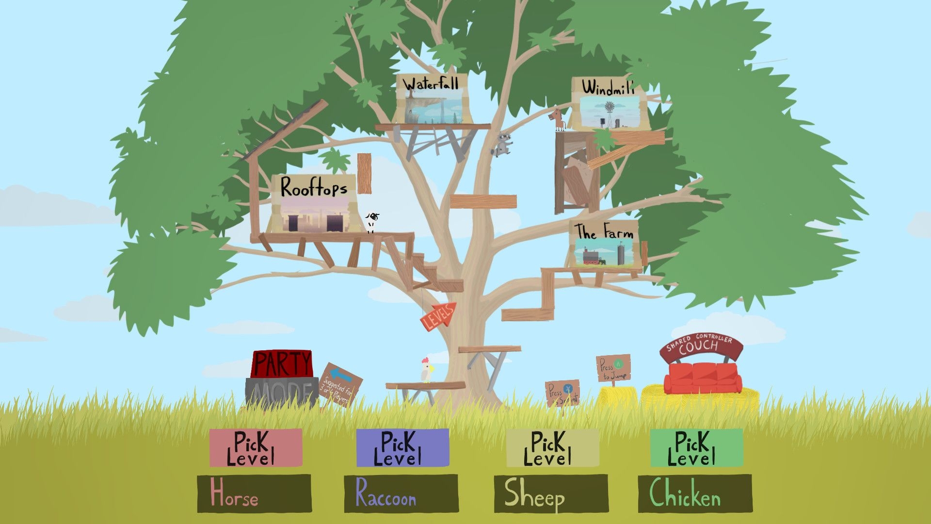 Ultimate Chicken Horse Steam Key GLOBAL - Screenshot 1