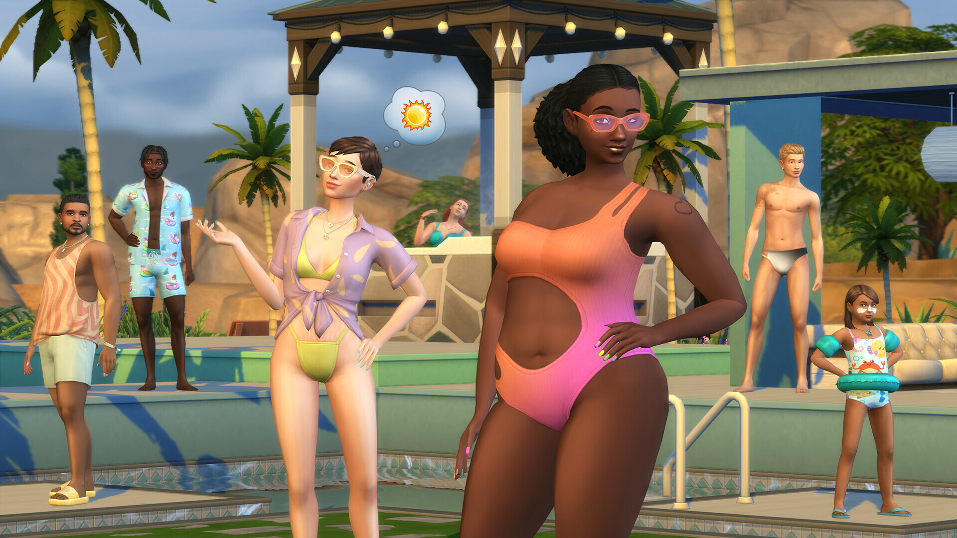 The Sims 4: Poolside Splash Kit (PC) - EA App Key - GLOBAL - Screenshot 3
