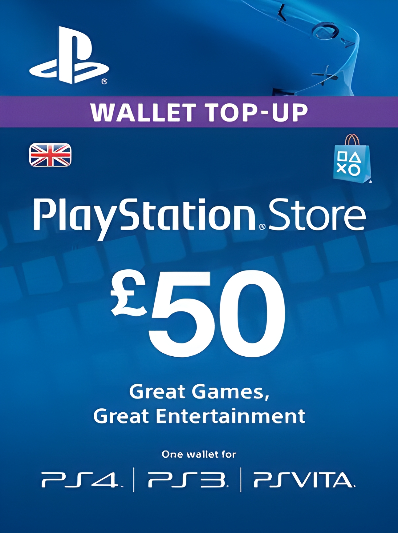 PlayStation Network Gift Card 50 GBP - PSN United Kingdom