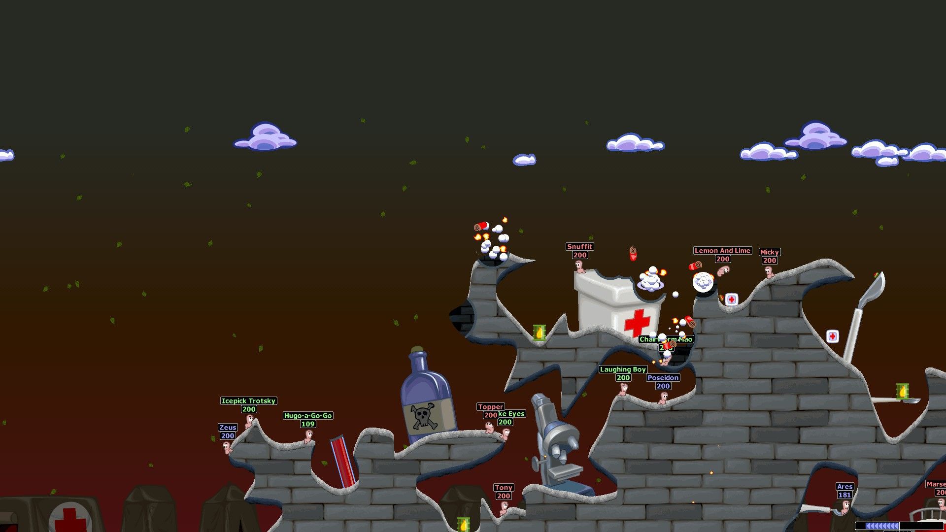Worms World Party Remastered Steam Key GLOBAL - Screenshot 2